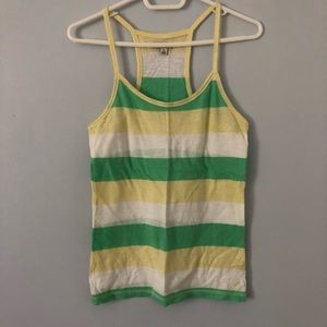 American Eagle Striped Racerback Tank